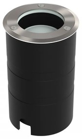 Faro Carrabile GU10 IP67 Orientabile, Acciaio INOX 304 - Doppio Pressacavo Colore del corpo Inox