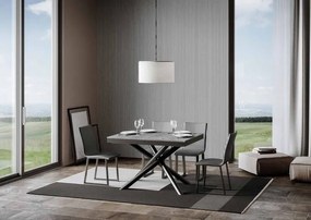 Tavolo allungabile Famas Evolution P.90 - Design Moderno e Funzionale, 90x120/380 cm Famas Evolution / Cemento