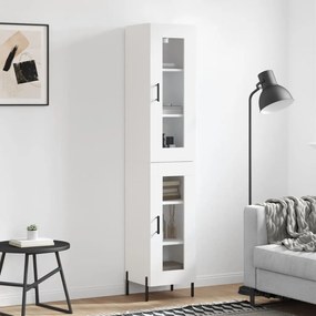Credenza Bianca 34,5x34x180 Cm İn Legno Multistrato /