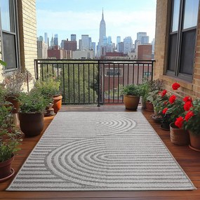 Tappeto da interno ed esterno grigio 160x230 cm Desert 1301 – Ayyildiz Carpets