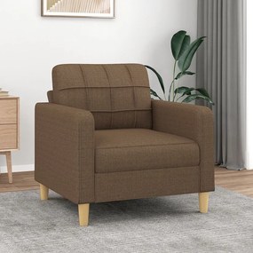 Poltrona Marrone 60 Cm İn Tessuto /