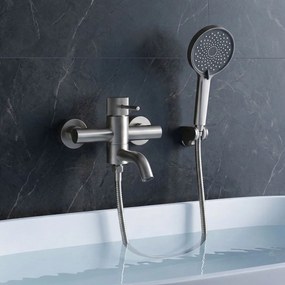 Rubinetto da vasca Rea Lungo Stripe Brush Nickel