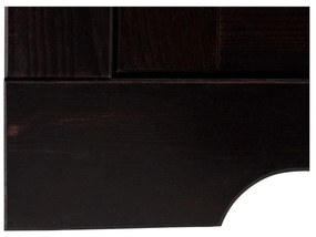Vetrina in legno di pino marrone scuro 95x35 cm Lisa - Støraa