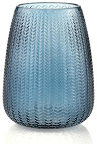 Vaso in vetro blu (altezza 24 cm) Sevilla - AmeliaHome