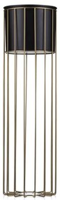 Vaso da fiori in metallo LOFT 70x20 cm oro/nero