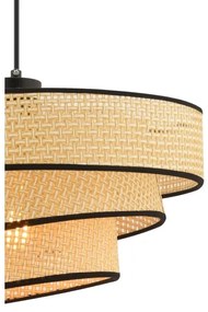 Lampadario a sospensione con cavo COUPER 1xE27/60W/230V beige/nero
