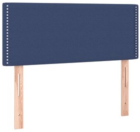 Testiera blu 100x5x78/88 cm in tessuto