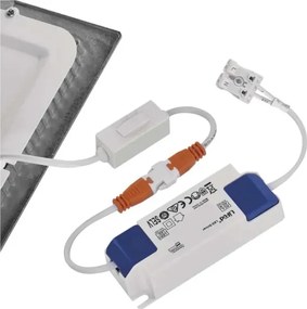 Lampada da incasso LED NEXXO LED/12,5W/230V 3000/3500/4000K argento 17x17 cm