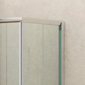 Kamalu - box doccia ad angolo 70x70 altezza 180 cristallo trasparente k410