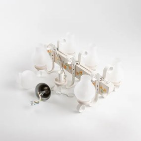 Brilagi - Lampadario a catena QUEEN 6xE14/40W/230V faggio/crema