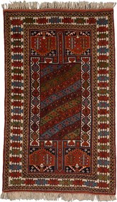 Kars Tappeto orientale 120x190 Rosso (Tacchino) Annodato A Mano