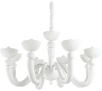 Lampadario a sospensione 8 luci bianco D 95,5 x H 49,5 cm