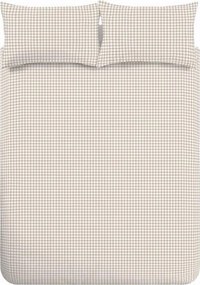 Set copripiumino e federa beige per letto singolo 135x200 cm Bamford Gingham Check – Catherine Lansfield