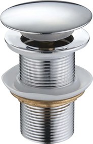 Mexen tappo clic-clac rotondo, cromo - 79910-00