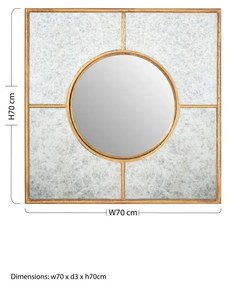 Specchio da parete 70x70 cm Zariah - Premier Housewares
