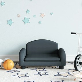 Divano Per Bambini Grigio Scuro 50x40x30 Cm İn Tessuto /