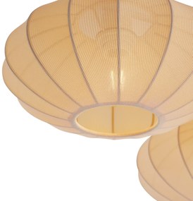 Plafoniera Japandi beige a 3 luci - Multi Bida