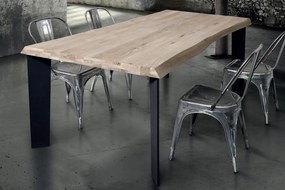 ALBERT - tavolo da pranzo moderno con piano da 6 cm