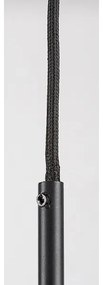 Rabalux 72047 - Lampadario a sospensione con filo KALEVI 1xGU10/50W/230V limpido/nero
