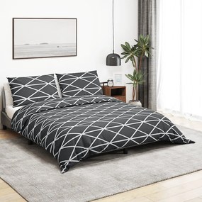 Set Copripiumino Grigio 140x200 Cm İn Cotone /