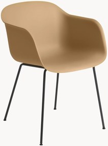 Sedia da pranzo con braccioli Fiber