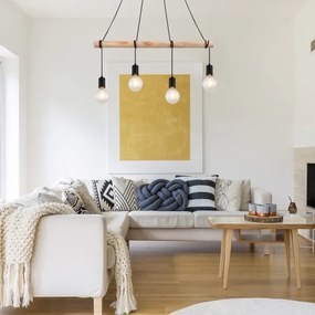 Rabalux 3980 - Lampadario a sospensione con filo PABLO 4xE27/40W/230V