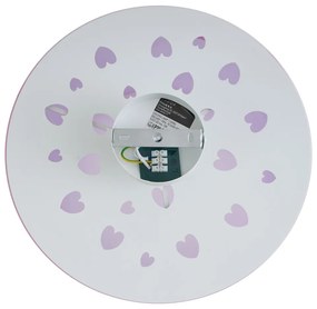 Plafoniera per bambini rosa con cuori - Harrie in Love