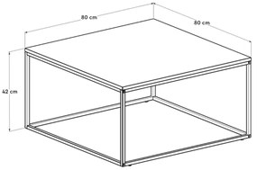 Tavolino 42x80 cm marrone