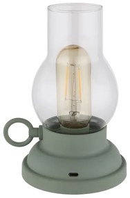 Globo 58016B - Lampada da tavolo LED dimmerabile PETRO LED/1W/3,7V 1200mAh verde