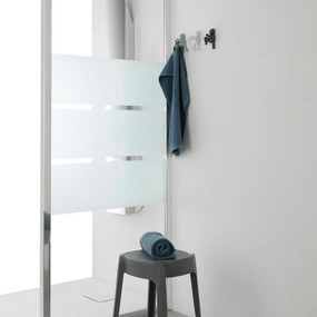 Set 3 appendini da muro bianco grigio e nero fissaggio con viti o adesivo  Bruce