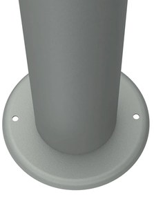 Paletto da Giardino Solare Grigio da 100cm IP54 in Alluminio Colore Bianco Naturale 4.000K