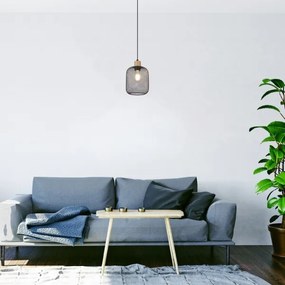 Rabalux 3131 - Lampadario su corda GRENDEL 1xE27/60W/230V