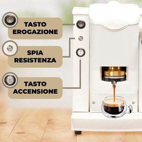Macchina da caffè Faber Slot Plast Basic - bianco, 15 bar, 1,3L, cialde