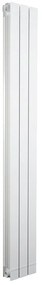 Radiatore acqua calda PRODIGE SUPERIOR in alluminio, 3 elementi, interasse 1800 mm, bianco