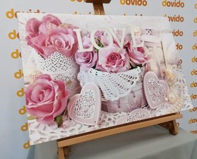 Quadro su tela – Decorazione romantica in stile vintage