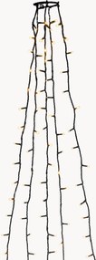 Decorazione a LED da interno-esterno per albero con sfere Greta, ambra