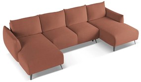 Divano angolare rosa Malie – Makamii