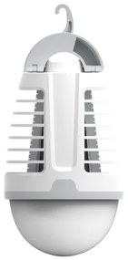 Lampada portatile ricaricabile a LED con una trappola per insetti LED/5W/1800 mAh IPX4 bianco/grigio