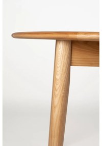 Tavolo da pranzo rotondo con piano effetto rovere allungabile con estensione ø 120 cm Twist – Zuiver