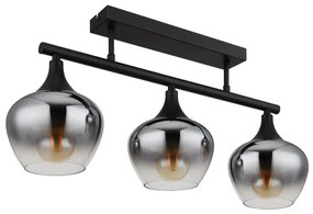 Globo 15548-3D1 - Lampadario a plafone MAXY 3xE27/40W/230V nero