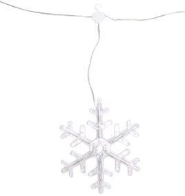 Aigostar - Catena luminosa LED da esterno per Natale 84xLED/230V 1,2x1m IP44 bianco caldo con fiocchi di neve