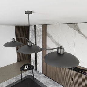 Lampadario a sospensione FOSTER 3 Black