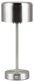 Lampada da tavolo LED dimmerabile in argento (altezza 30 cm) Jeff - Reality