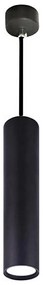 Lampadario a sospensione con filo KARADON 1xGU10/30W/230V 50 cm nero