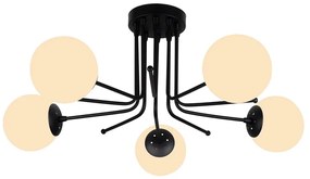 Apparecchio da soffitto nero, altezza 34 cm Star - Squid Lighting