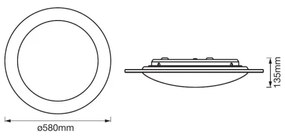 Ledvance -  Plafoniera LED dimmerabile ORBIS SPARKLE LED/35W/230V 2700-6500K