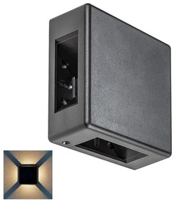 Rabalux 7317 - Applique LED per esterni LIPPA LED/6W/230V IP54 nero