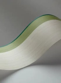 Bordüre Jaspe Border von Cole & Son - White/ Green & Emerald