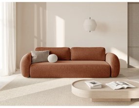 Divano color mattone allungabile/con contenitore con rivestimento in ciniglia 262 cm Tonale – Cosmopolitan Design