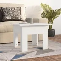 Tavolino da Salotto Bianco 55x55x42 cm in Legno Multistrato 810235